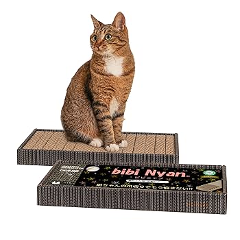 Amazon.co.jp: bibi Nyan 爪切り不要の爪とぎボード 猫 日本製